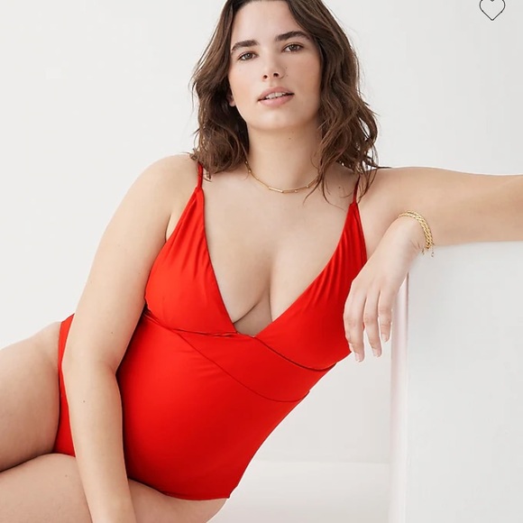 Jcrew plunge one piece - Picture 1 of 3